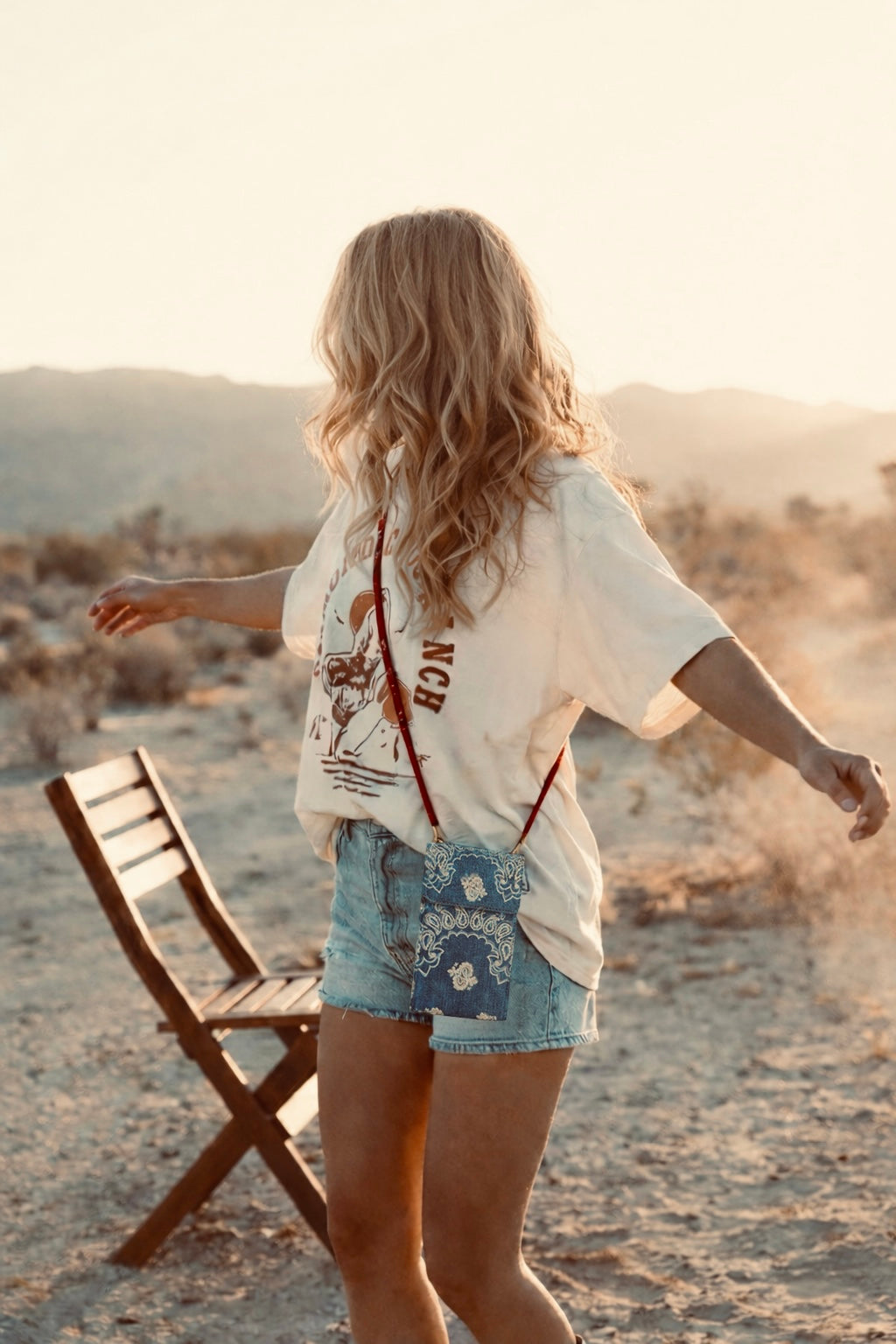 Meghan denim Bandana