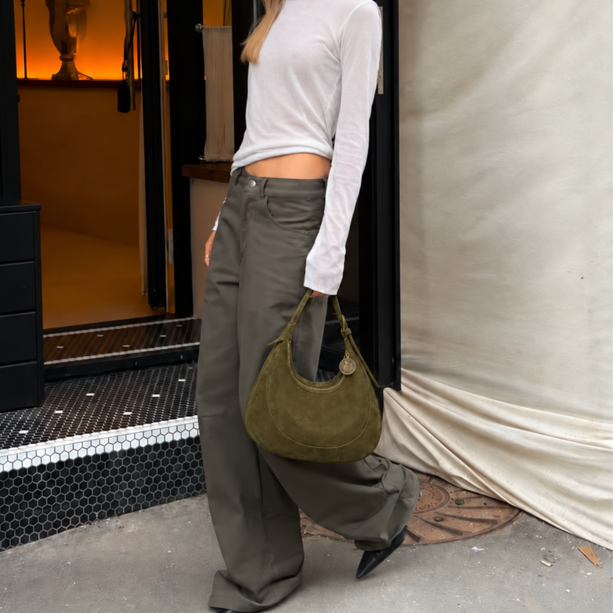 Tina Nubuck kaki